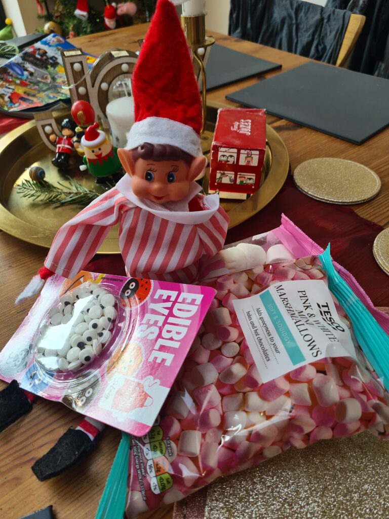 elf on the shelf baking